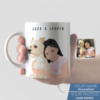 Personalized Dog and Owner Premium Mug