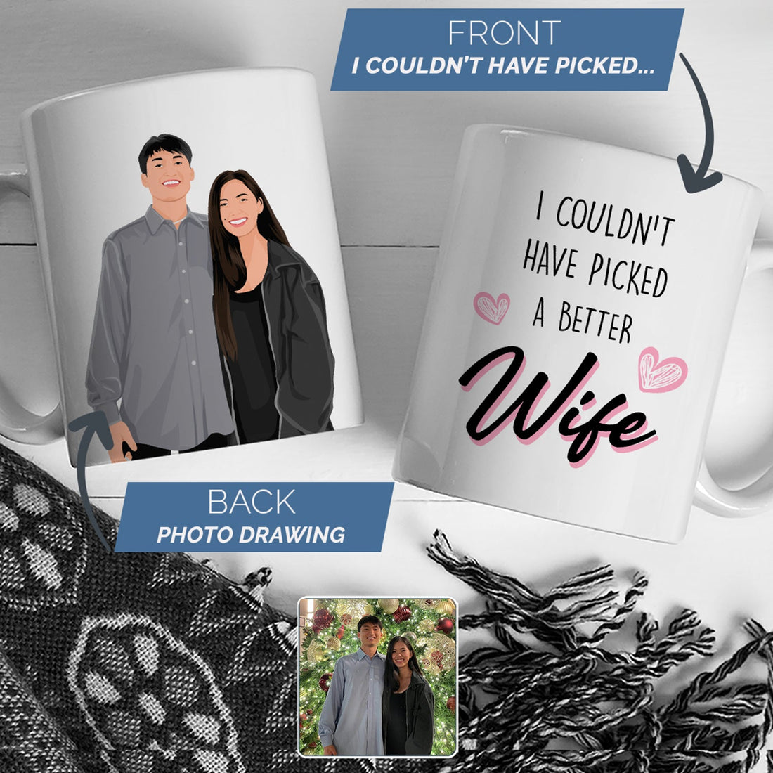 Picked Best Wife Premium Mug Personalized