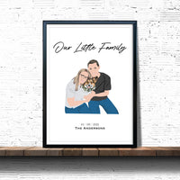 Custom Family Premium Portrait Drawing