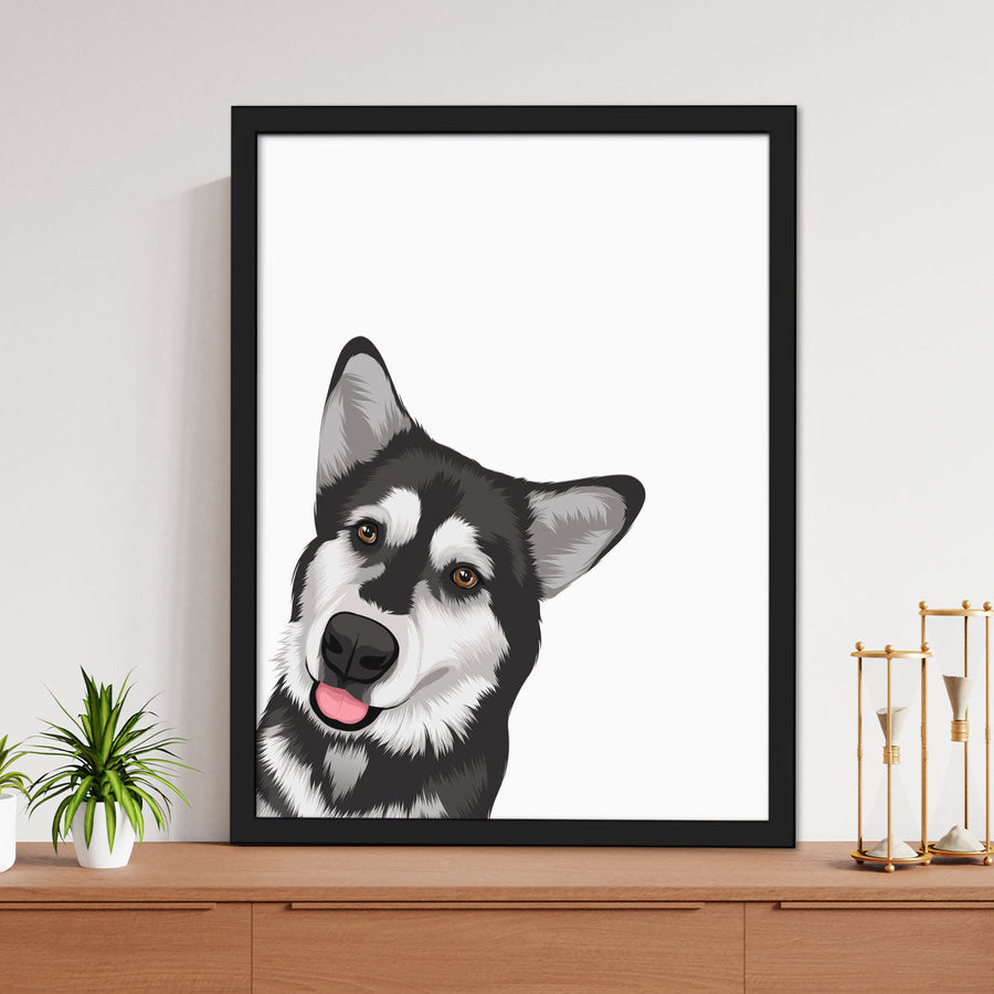 Custom Peekaboo Pet Premiun Portraits