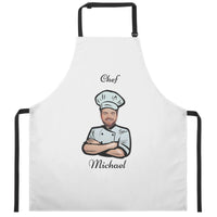 Personalized Water and Oil Resistant Adjustable Chef Apron - Photo and Name