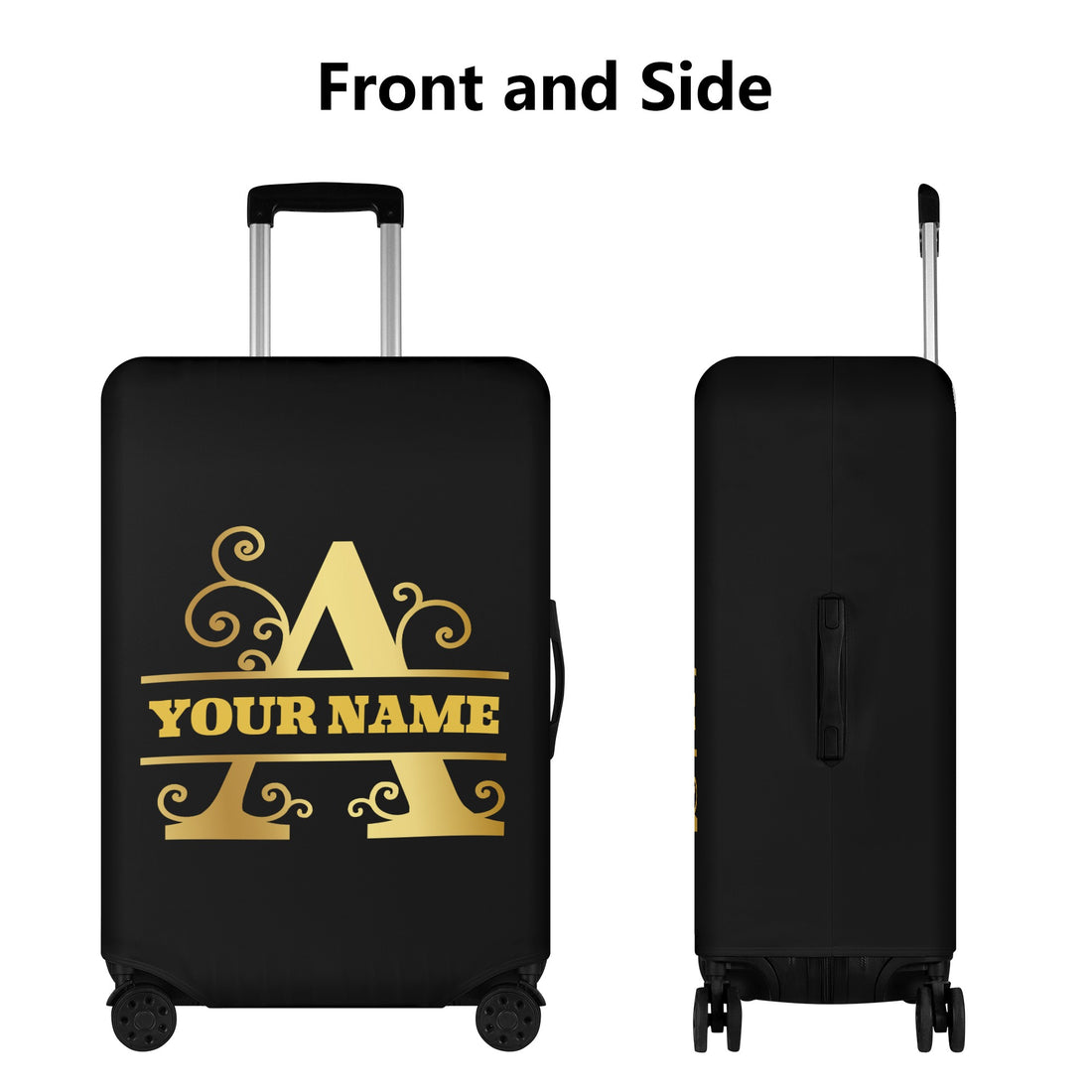 Monogram and Letter Luggage Cover