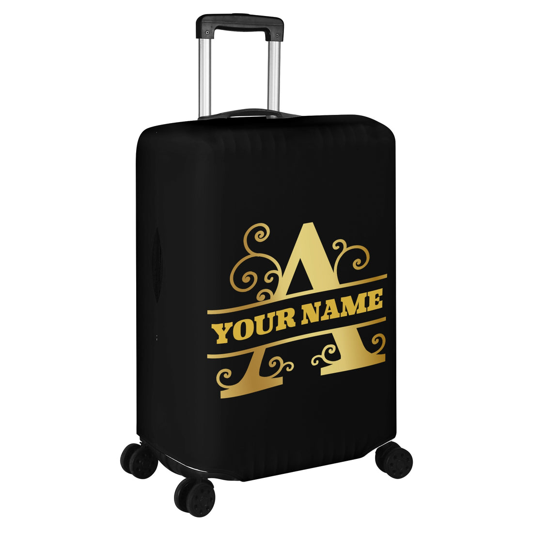 Monogram and Letter Luggage Cover