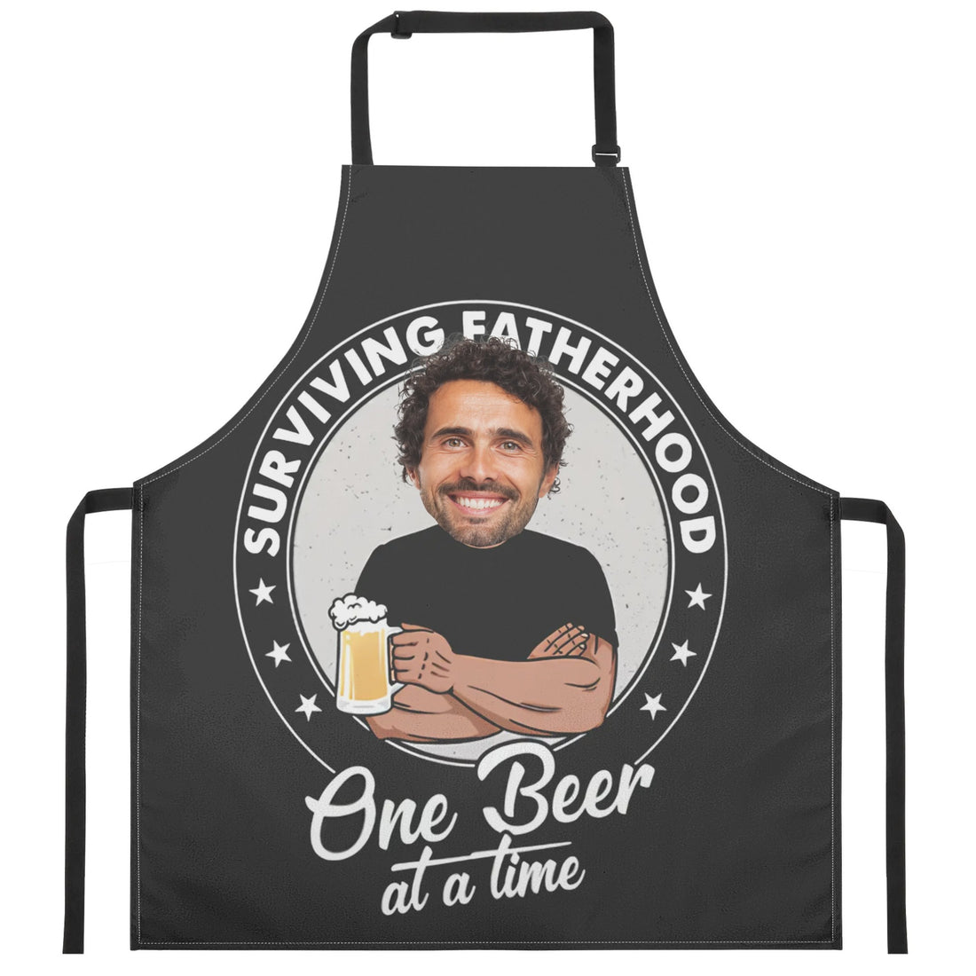 Personalized Water and Oil Resistant Adjustable Chef Apron - Surviving Fatherhood