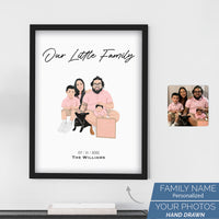 Custom Family Premium Portrait Drawing