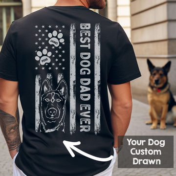 Personalized Best Dog Dad Premium Shirt