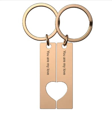 2 Personalized Spotify Code Keychain with Cutout Heart - Best Gift for Couples and Friends