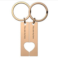 2 Personalized Spotify Code Keychain with Cutout Heart - Best Gift for Couples and Friends