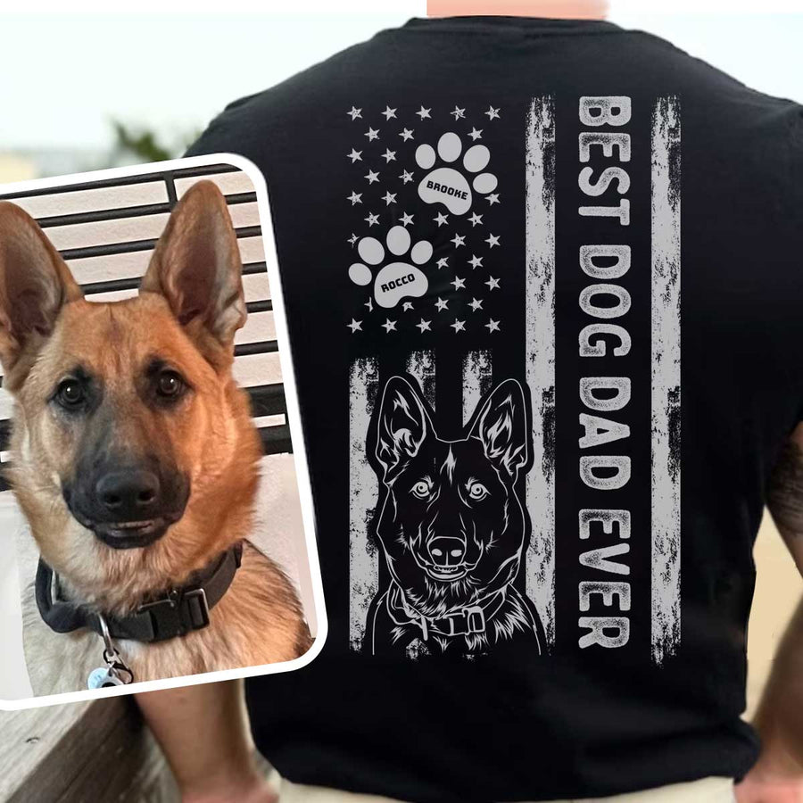 Personalized Best Dog Dad Premium Shirt