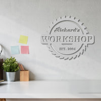 Customizable Workshop Sign with Established Year