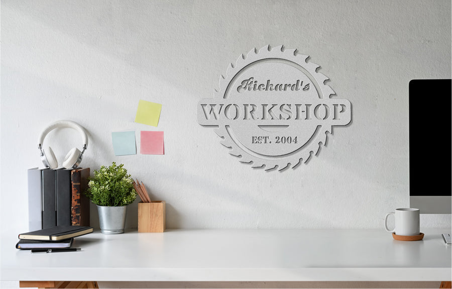 Customizable Workshop Sign with Established Year