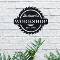 Customizable Workshop Sign with Established Year