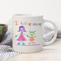 Custom Kids Drawing Premium Mug