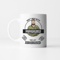 Don't Mess with Papasaurus Dad Premium Mug Personalized