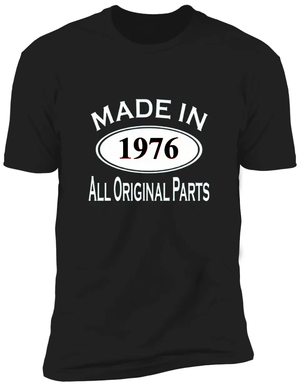 All Original Parts - Customized Year T-shirt – Customens