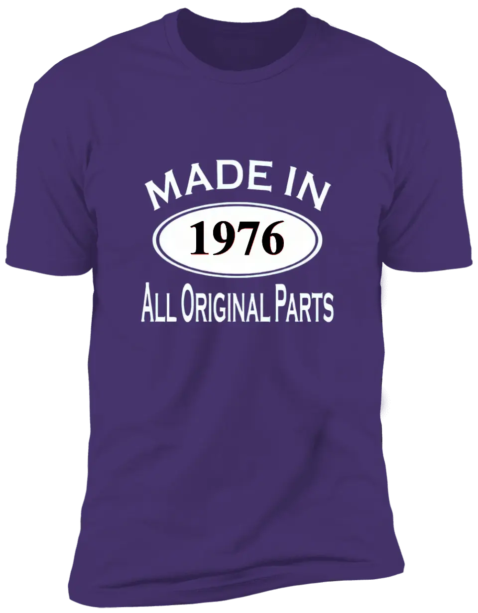 All Original Parts - Customized Year T-shirt