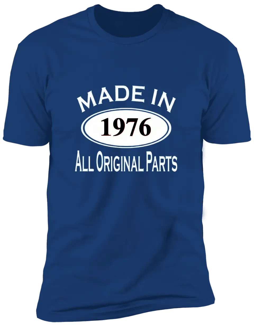 All Original Parts - Customized Year T-shirt