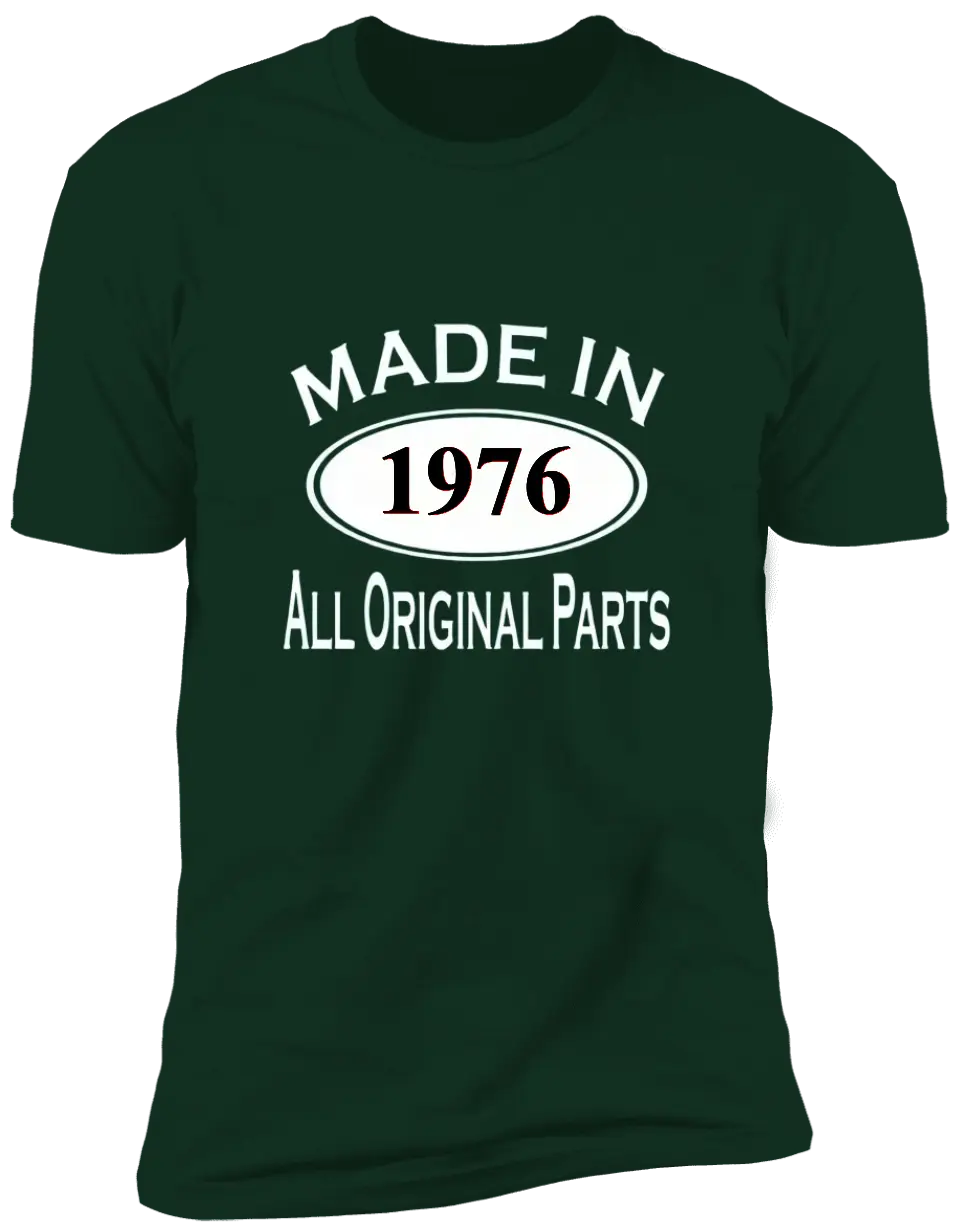 All Original Parts - Customized Year T-shirt