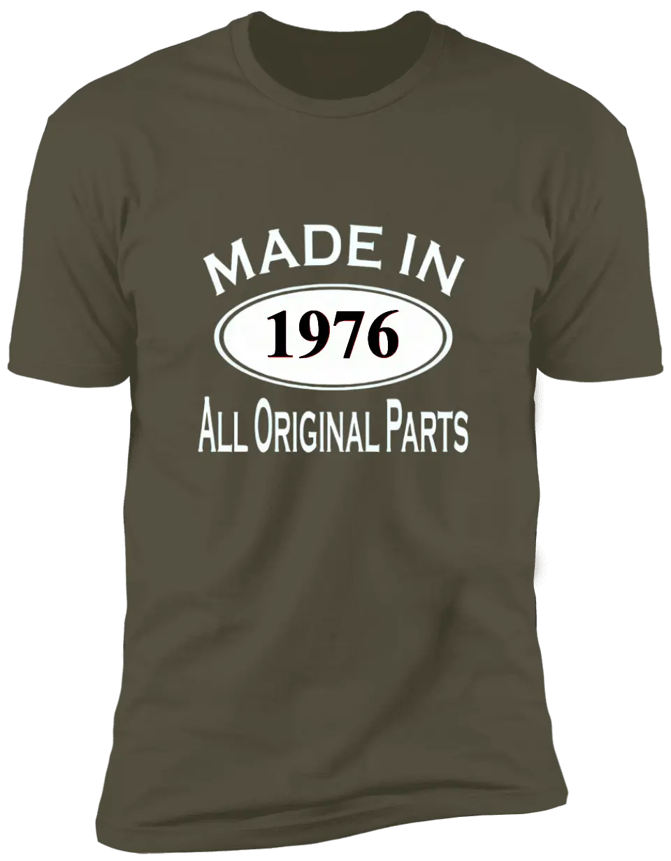 All Original Parts - Customized Year T-shirt