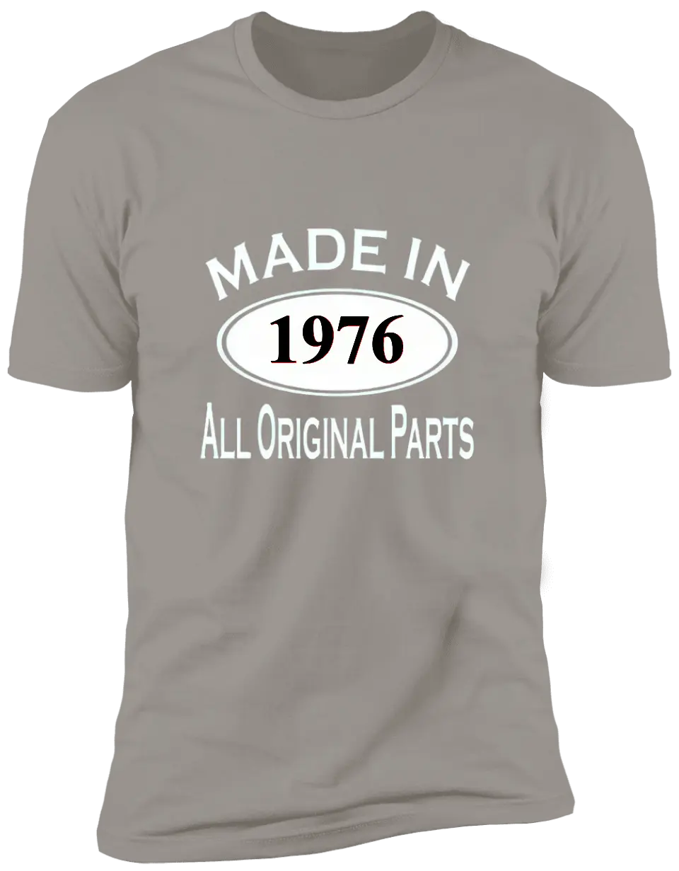 All Original Parts - Customized Year T-shirt – Customens