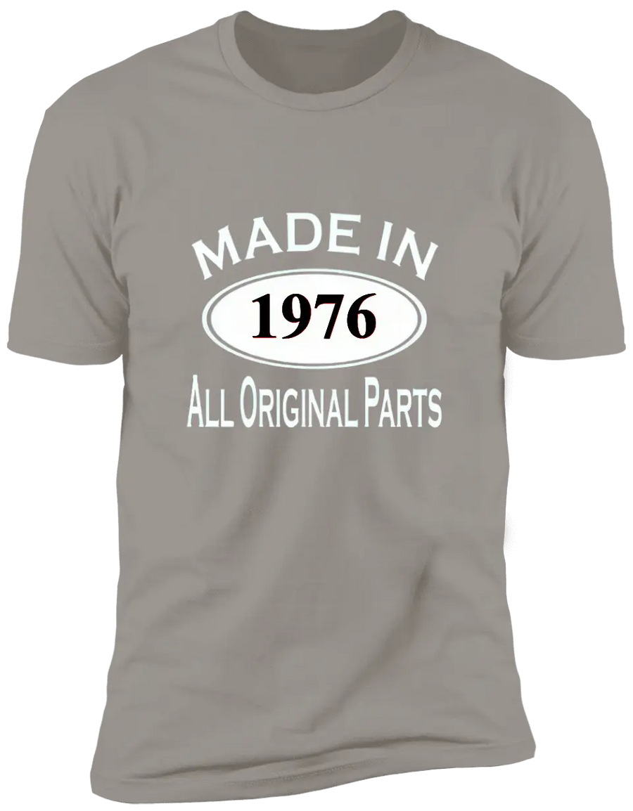 All Original Parts - Customized Year T-shirt