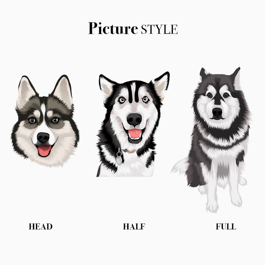 Custom Premium Cartoon Pet Portraits - Digital