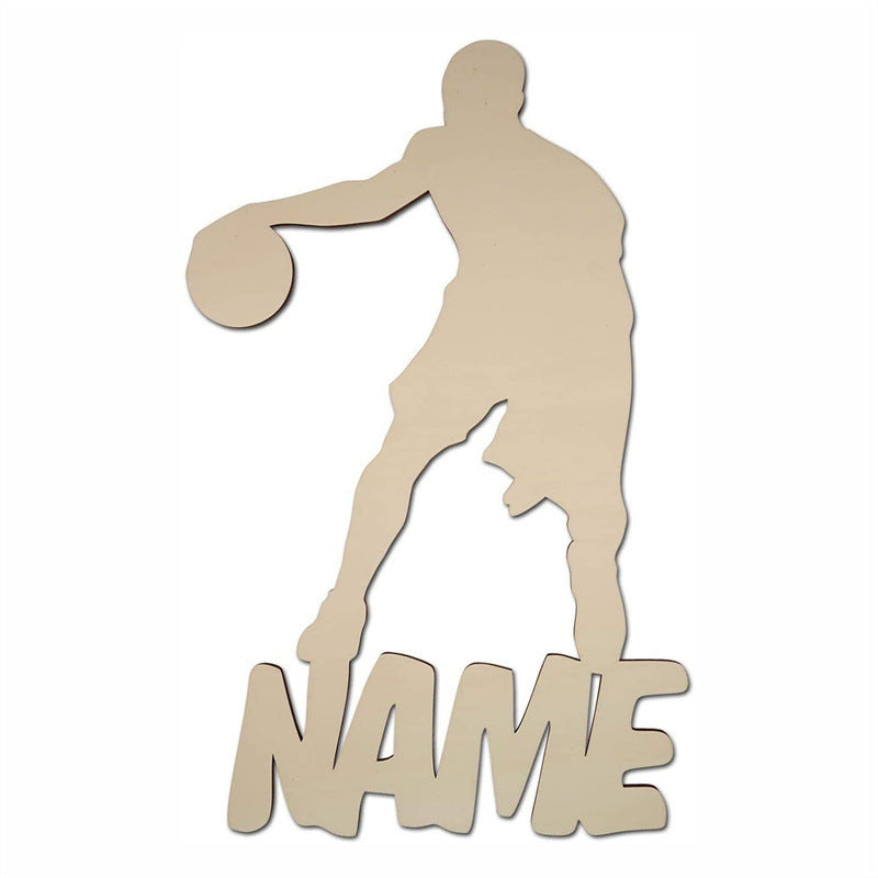 Personalized DIY Play Basketball Wooden Name Night Ligh