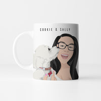 Personalized Dog and Owner Premium Mug