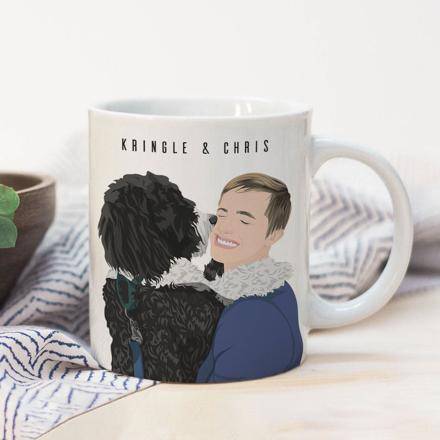 Personalized Dog and Owner Premium Mug