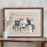 Custom Family Reunion Illustration (Digital Only)