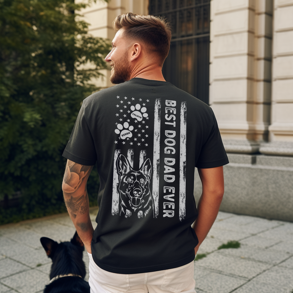 Personalized Best Dog Dad Premium Shirt