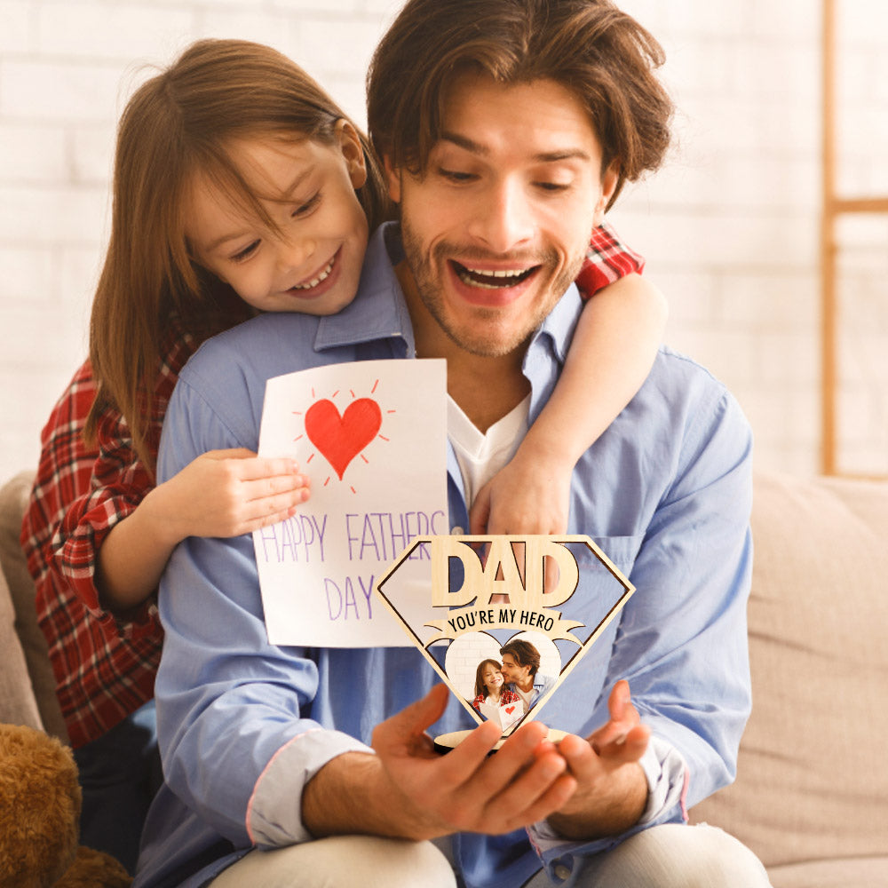 Customized Father's Day Wooden Sign Dad Wooden Plaque Gift for Dad ...