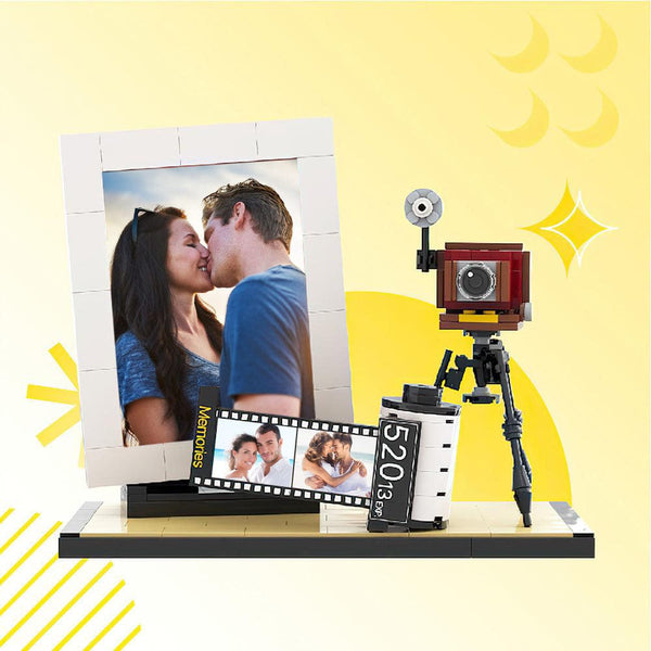 Personalized Brick Photo Frame Film Puzzle Toy for a Couple as a Gift for Home Decor