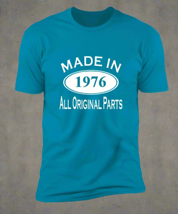 All Original Parts - Customized Year T-shirt