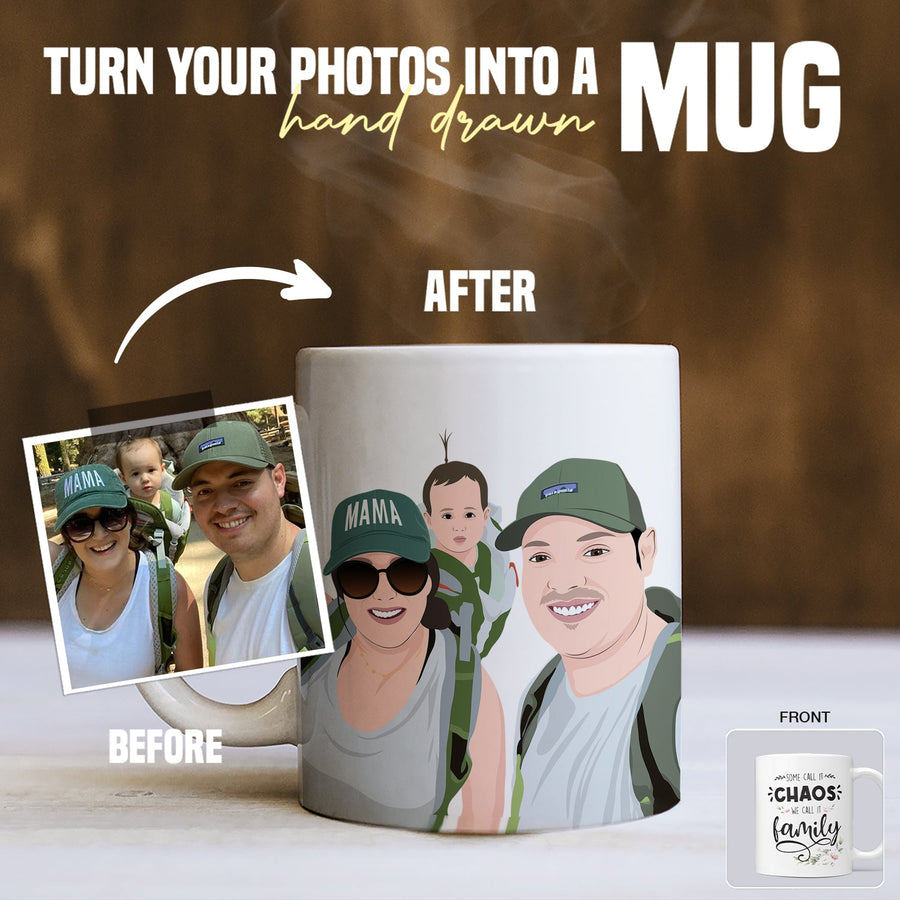 Some Call it Chaos We Call it Family Premium Mug Personalized