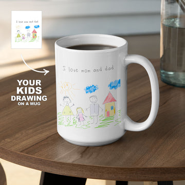 Custom Kids Drawing Premium Mug