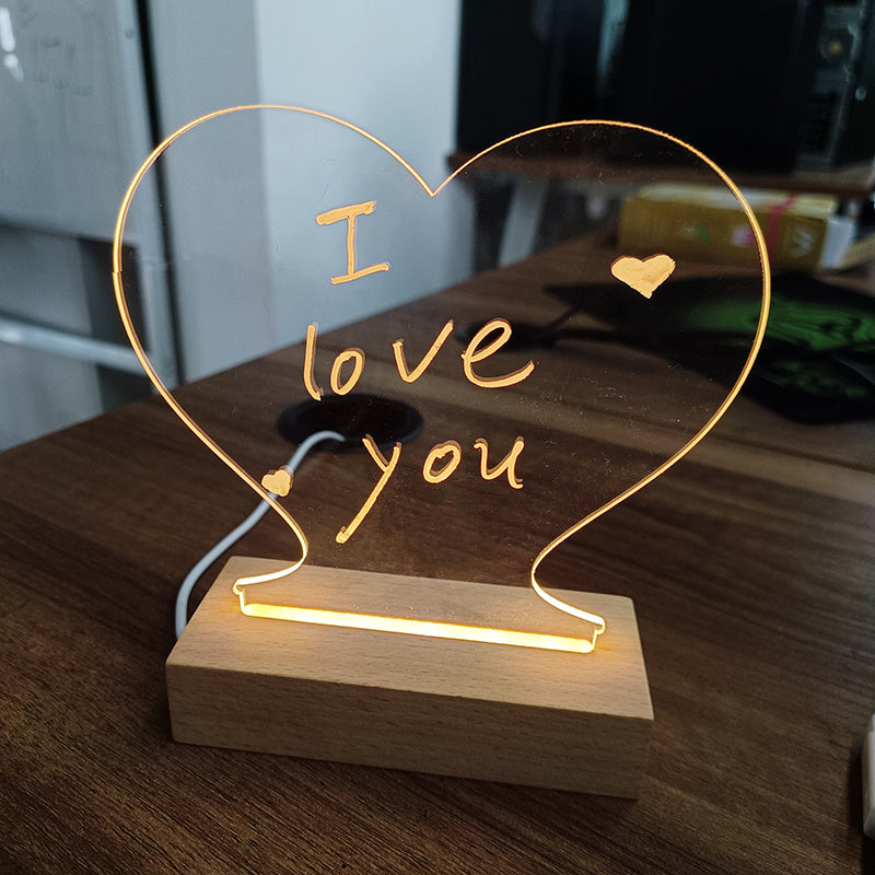 Customizable LED Message Board Night Light USB, Creative Gift for Kids, Girlfriend, Home Decoration