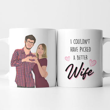 Picked Best Wife Premium Mug Personalized