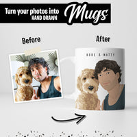 Personalized Dog and Owner Premium Mug