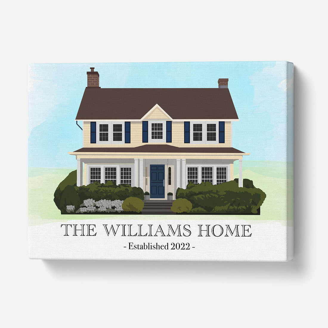 Custom Home Premium Portrait Canvas