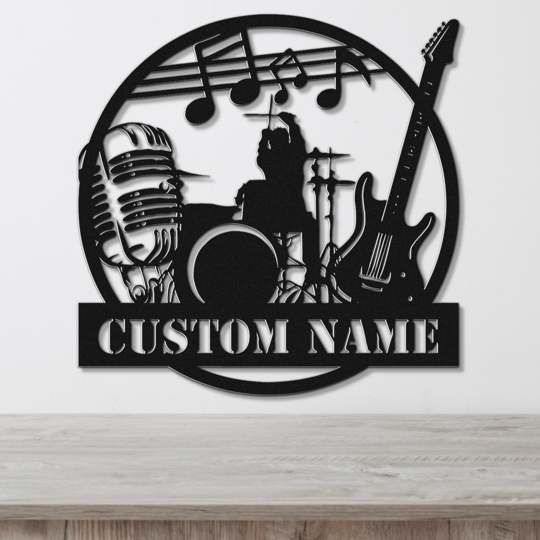 Custom Band Wrapped Sign Customizable Rock Band Metal Sign – Customens