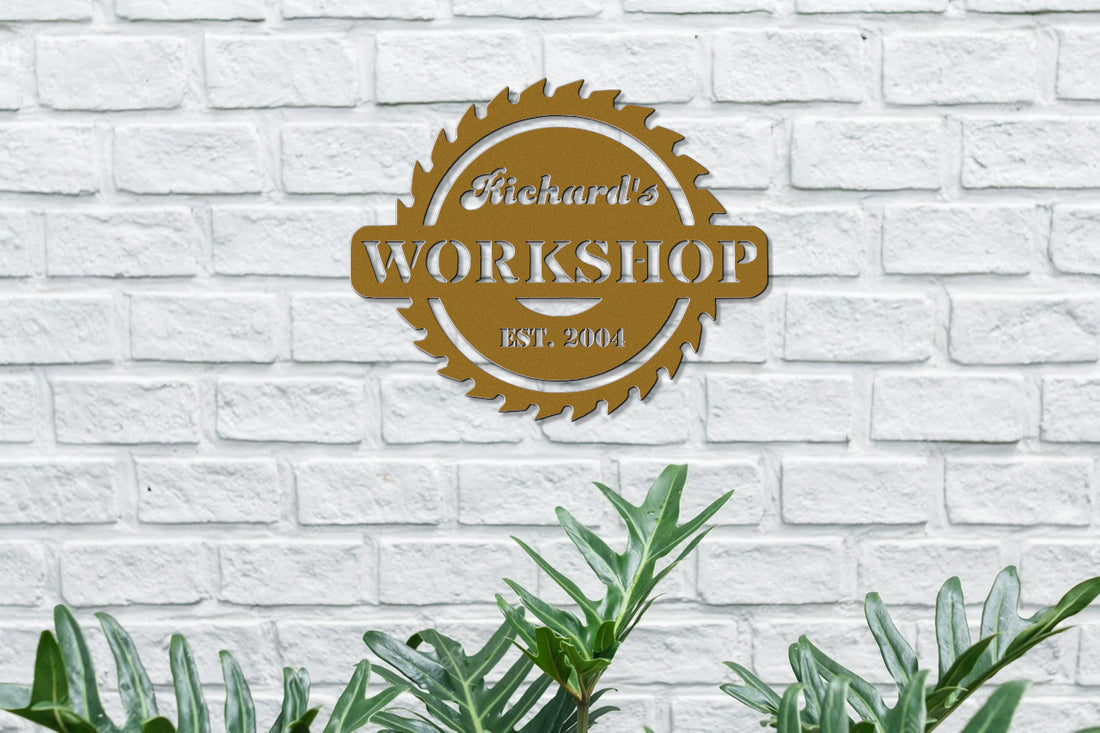 Customizable Workshop Sign with Established Year