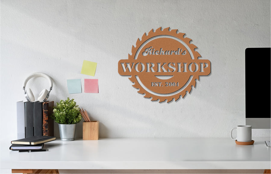 Customizable Workshop Sign with Established Year