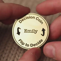 Custom Engraved Decision Coin Creative Flip Coin Gifts for Her