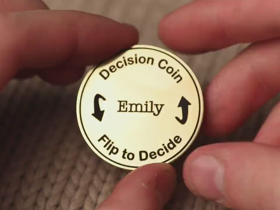 Custom Engraved Decision Coin Creative Flip Coin Gifts for Her