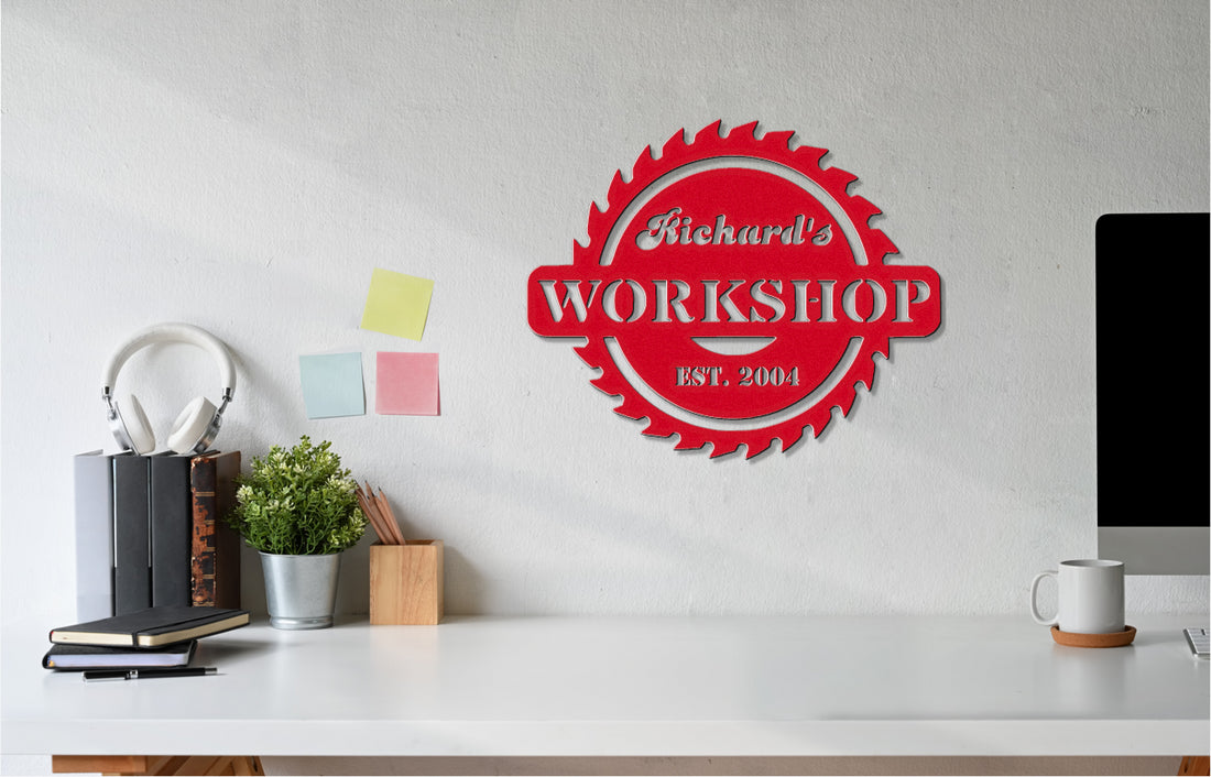 Customizable Workshop Sign with Established Year