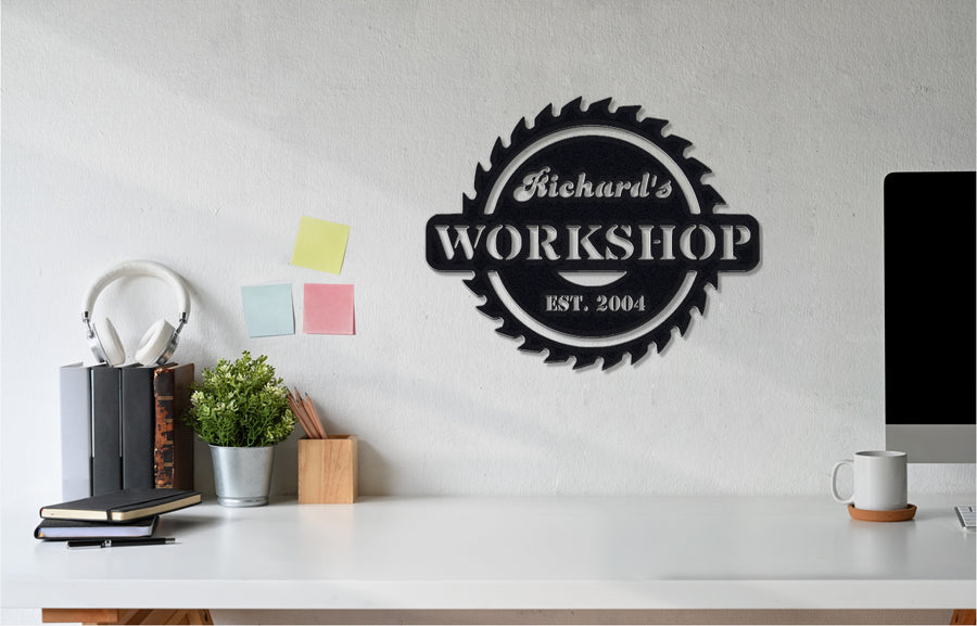 Customizable Workshop Sign with Established Year