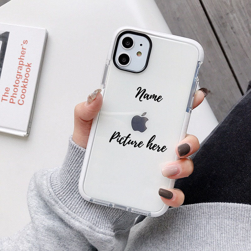 Custom Pet Portait Phone Case for iphone 13 12 11 Pro Max xsmax xs 7 8 Plus Cover Personalised Pet Illustration Shockproof Cases