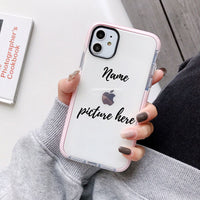 Custom Pet Portait Phone Case for iphone 13 12 11 Pro Max xsmax xs 7 8 Plus Cover Personalised Pet Illustration Shockproof Cases