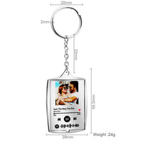 Personalized spotify code key chain